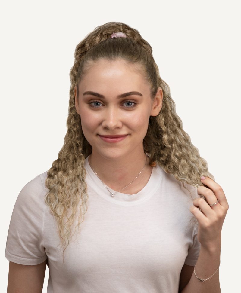 pony girls curly 10 b